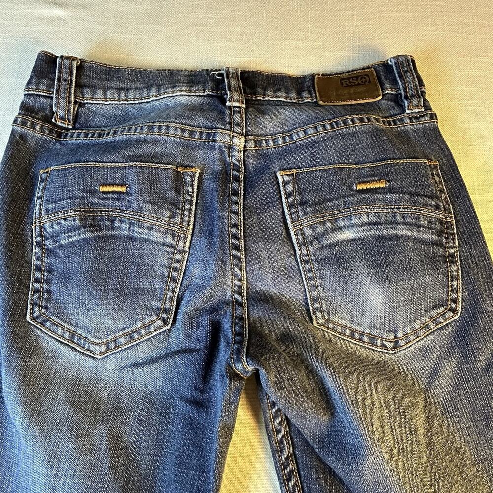 RSO New York Slim Straight Denim 29x32 (29x30.5) Jeans‎ Medium Blue - Picture 10 of 12